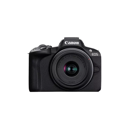 Корпус беззеркальной камеры Canon EOS R50 (SIP), 24,2 МП, стабилизатор изображения, светочувствительность ISO (макс.) 32000, диагональ экрана 2,95 ", Wi-Fi, видеозапись, автоматический/ручной режим, CMOS, чёрный