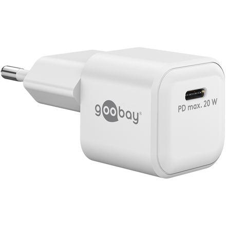 Goobay 20 W USB-C PD GaN ātrais lādētājs Nano USB-C