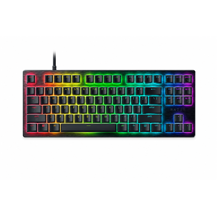 Razer Huntsman V3 HE Magnetic Tenkeyless Hola efekta magnētiskā e-sporta tastatūra, 8KHz, bezvadu, ASV izkārtojums, Razer Hall Effect magnētiskie slēdži