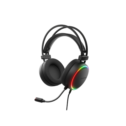 Genesis Neon 613 G2 spēļu austiņas, ar vadu, apkārt ausij, mikrofons, melnas
