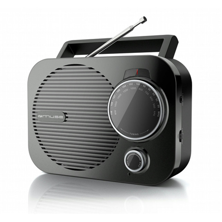 Muse M-050 R pārnēsājams radio, AUX ieeja, melns