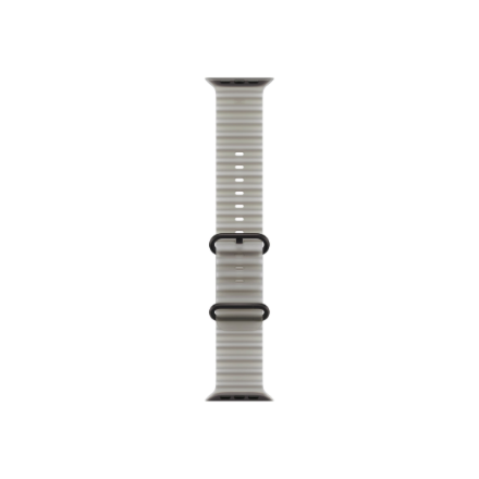 Apple (APPLE 49mm Caurspīdīga pelēka Ocean Band - Melns titāns)