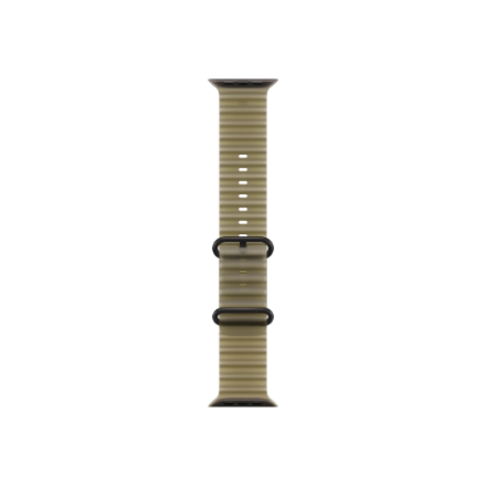 Apple (APPLE 49mm Caurspīdīga aļģu krāsas Ocean Band - Melns titāns)