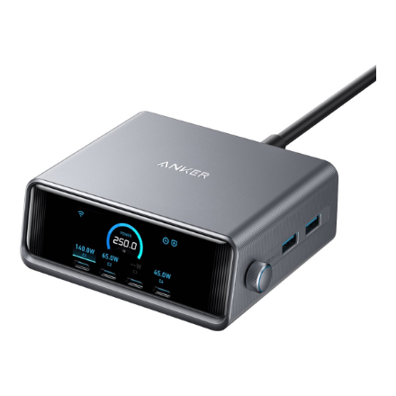 Anker Prime lādētājs (250W, 6 pieslēgvietas