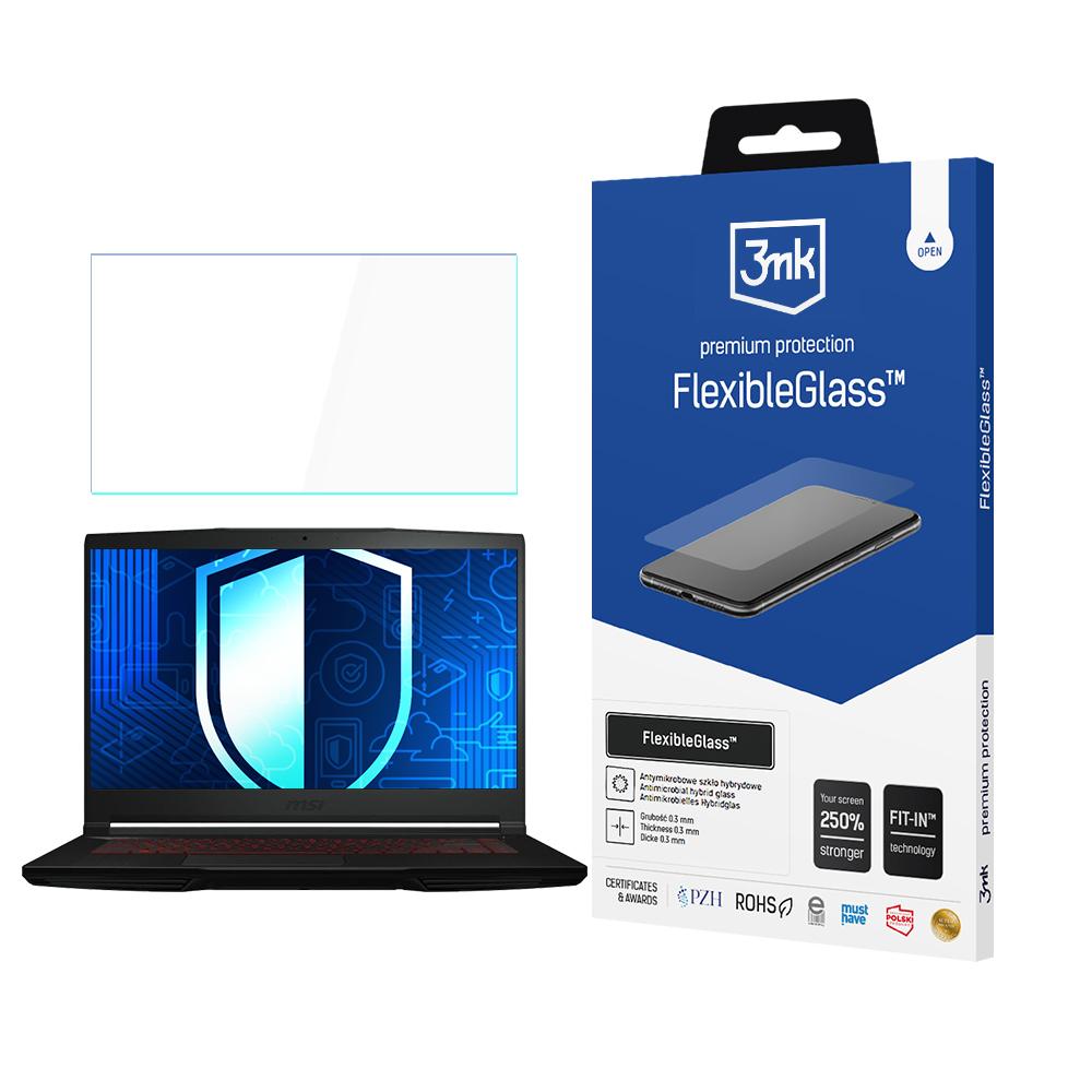 3mk FlexibleGlass (līdz 17") – datora ekrāna aizsargs modelim MSI Thin GF63
