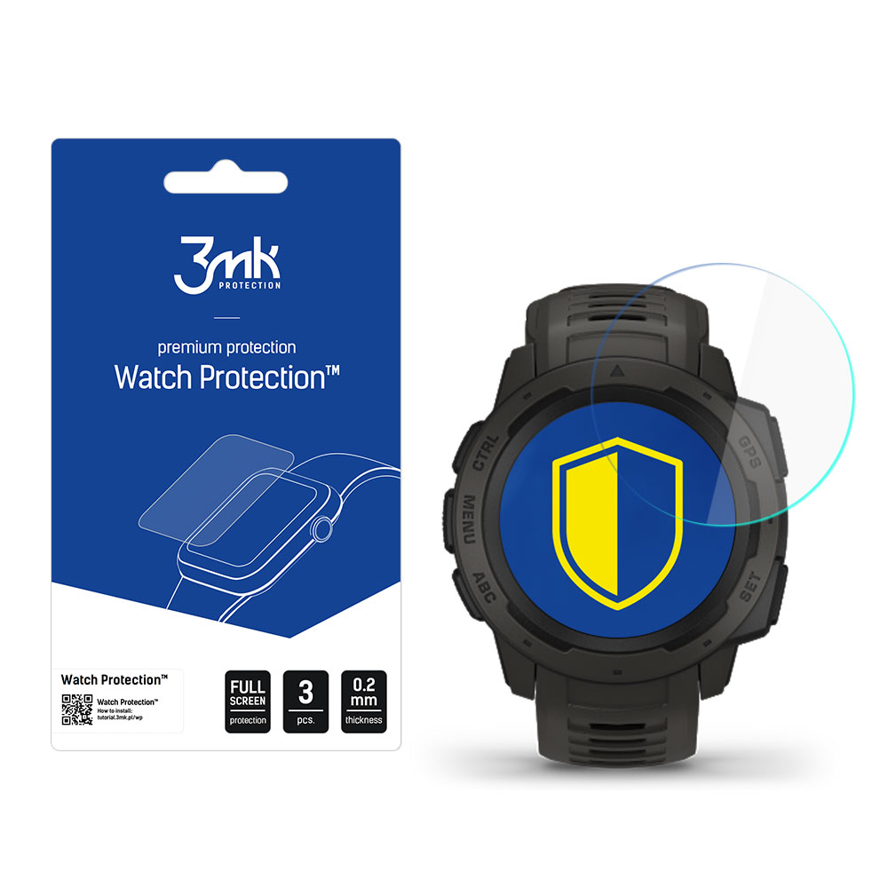 3mk Watch Protection FlexibleGlass – viedpulksteņa ekrāna aizsargs modelim Garmin Instinct