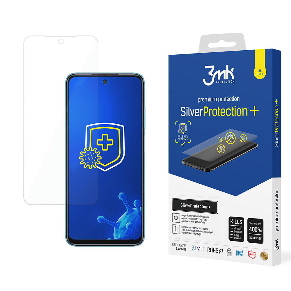 3mk SilverProtection+ – tālruņa ekrāna aizsargs modelim Xiaomi Redmi 10 2022