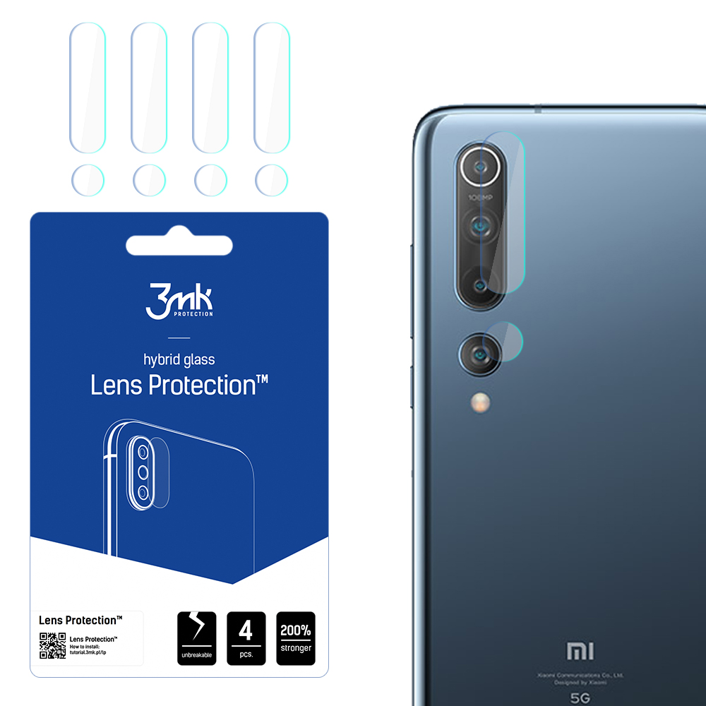 Kameras aizsardzība 3MK HybridGlass Xiaomi Mi 10 5G