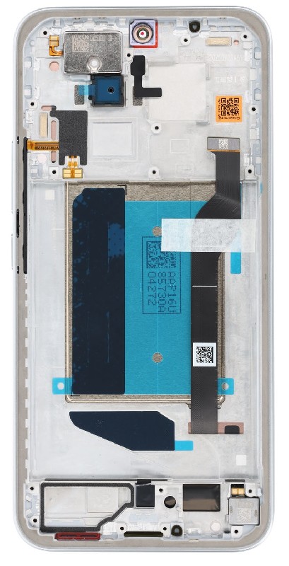 Oriģināls Xiaomi Poco M8 Pro 5G displeja modulis ar skārienpaneli un rāmi, sudrabots (servisa iepakojums)