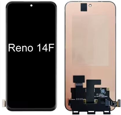 LCD ekrāns Oppo Reno 14F14FS ar skārienekrānu, melns, ORG