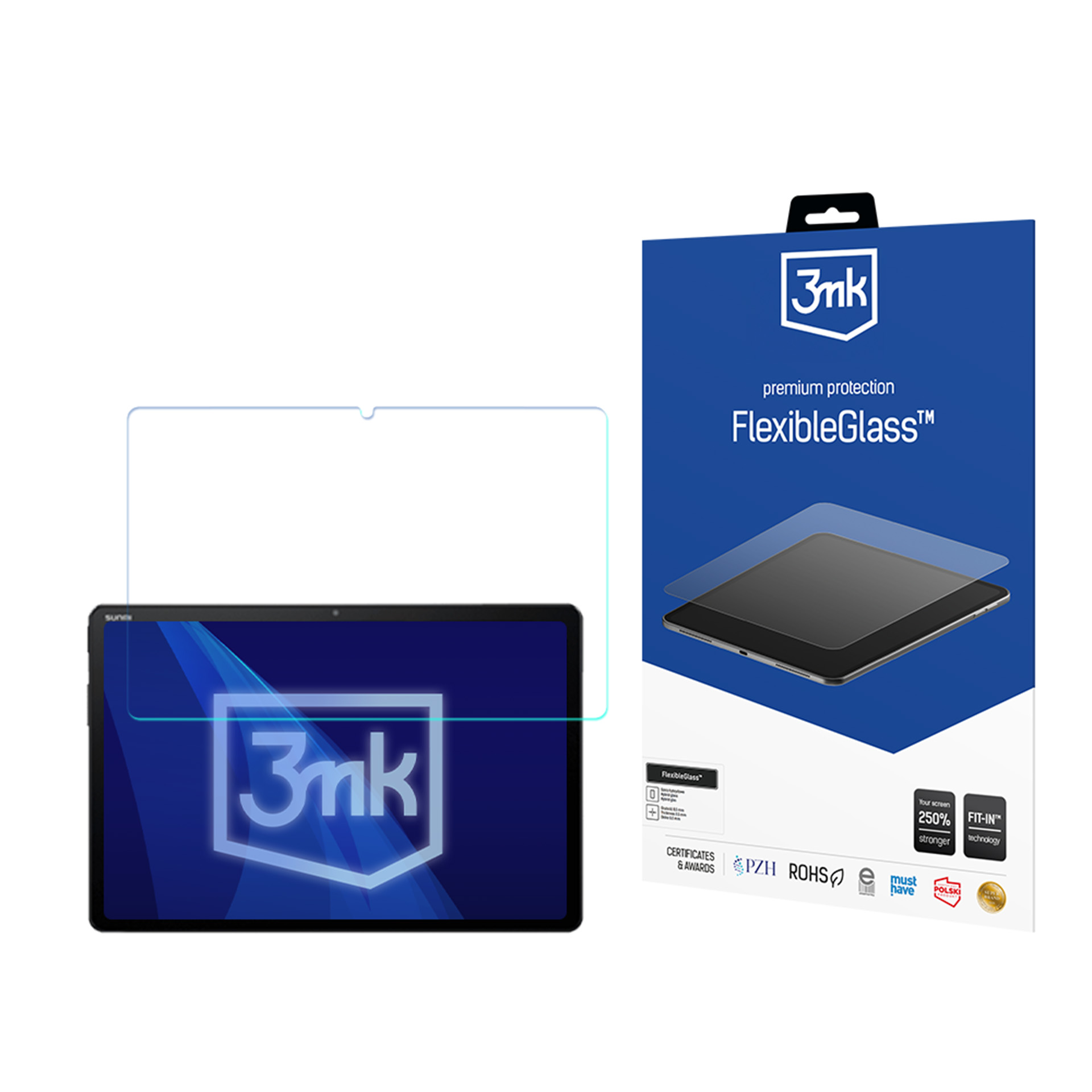 3mk FlexibleGlass (līdz 13") – planšetdatora ekrāna aizsargs modelim SUNMI Cpad 11
