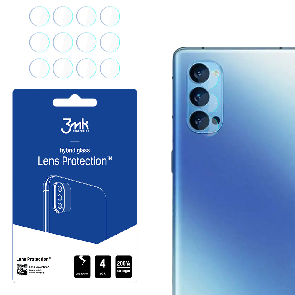 3mk Lens Protection – kameras objektīva aizsargs modelim Oppo Reno 4