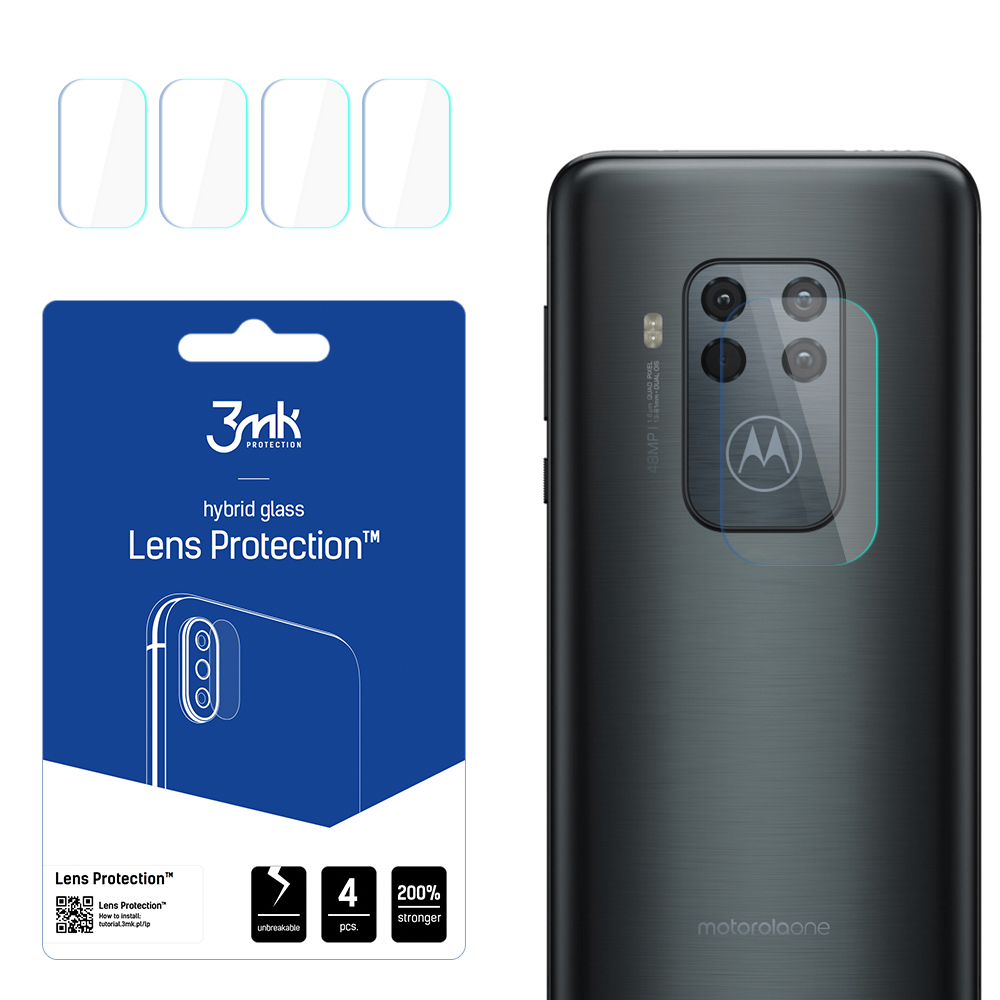 3mk Lens Protection – kameras objektīva aizsargs modelim Motorola One Pro 2019