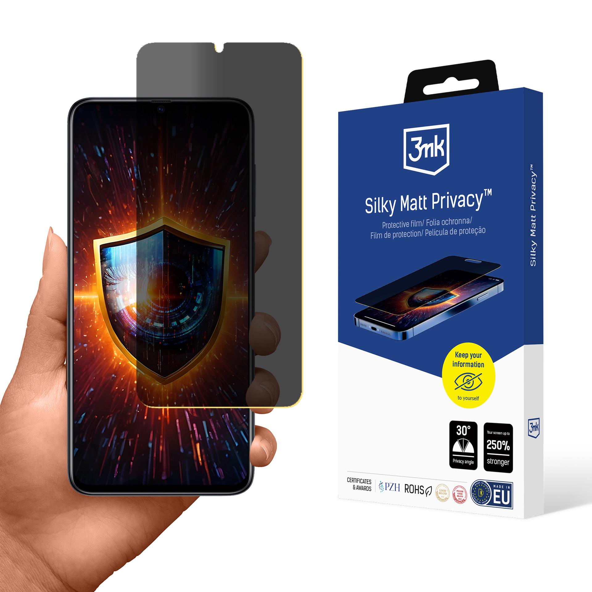 3mk Silky Matt Privacy – privātuma ekrāna aizsargs modelim Samsung Galaxy A70