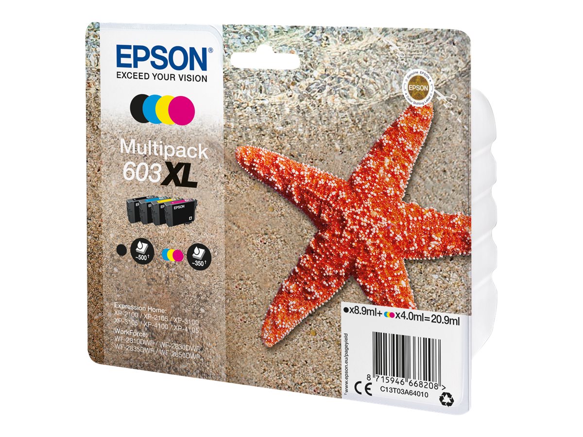 Epson 603XL C13T03A64010 4 krāsu tintes kasetņu komplekts