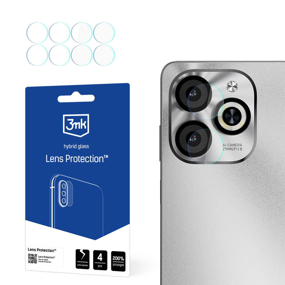 3mk Lens Protection – kameras objektīva aizsargs modelim Infinix Smart 8 HD