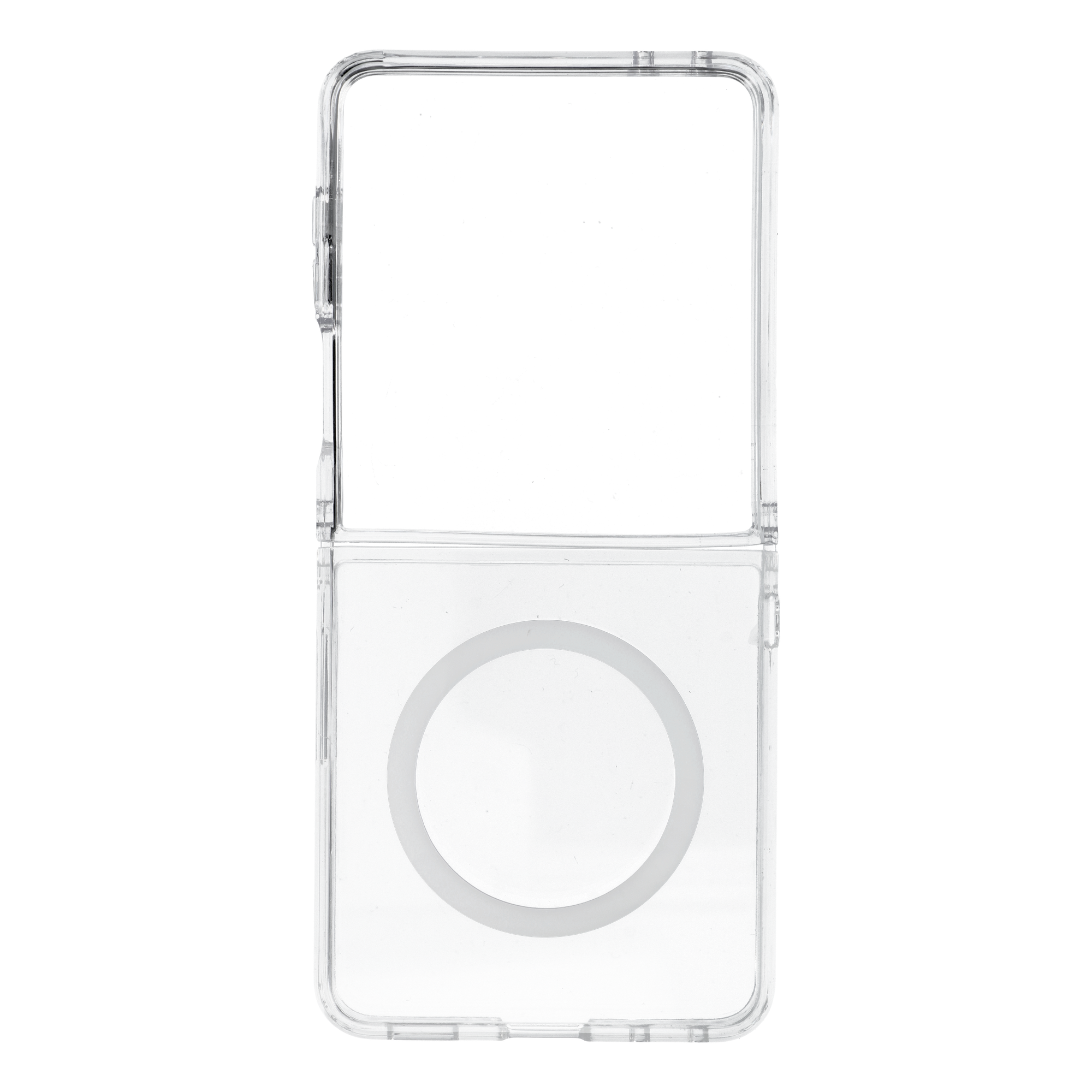 Caurspīdīgs 4sF-S Clear vāciņš ar MagSafe atbalstu Samsung Galaxy Z Flip8 tālrunim