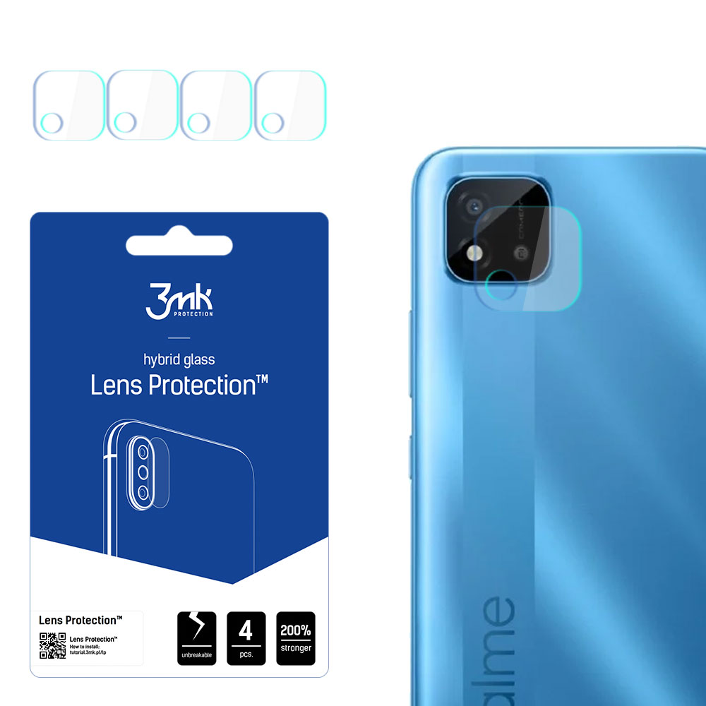hibrīda stikls MK FLEXIBLE GLASS LENS PROTECT REALME C11 2021 kamerai 4 gab..