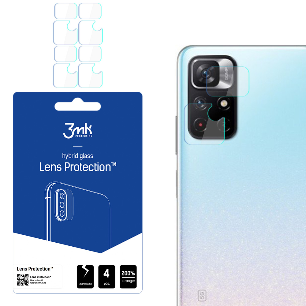 3mk Lens Protection – kameras objektīva aizsargs modelim Xiaomi Redmi Note 11 5G