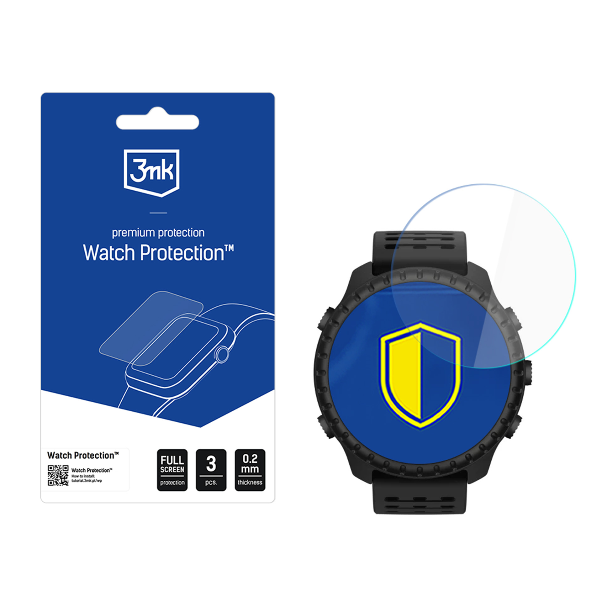 3mk Watch Protection FlexibleGlass – viedpulksteņa ekrāna aizsargs modelim Suunto Core 2