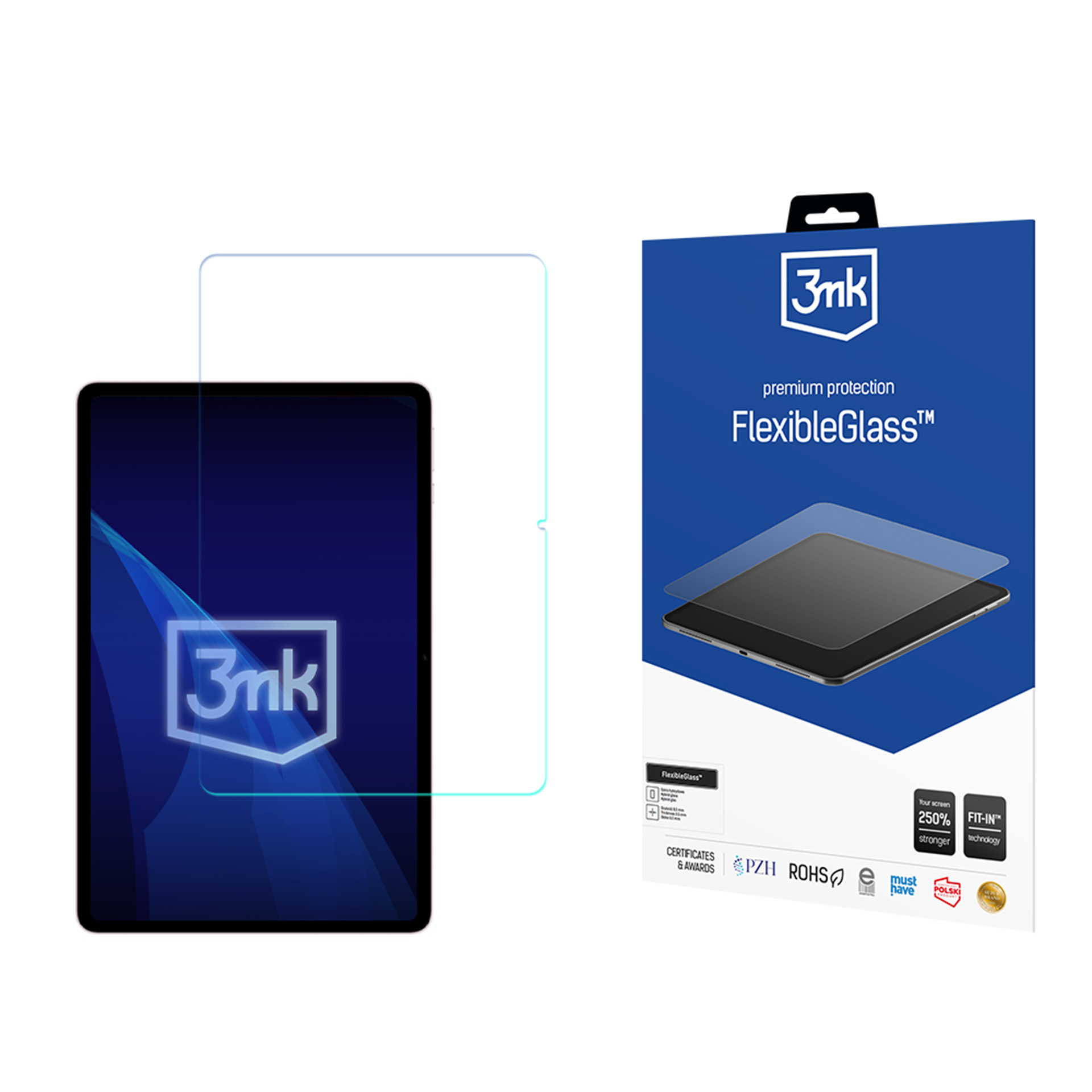 3mk FlexibleGlass (līdz 13") – planšetdatora ekrāna aizsargs modelim Honor Pad 20 12,1"