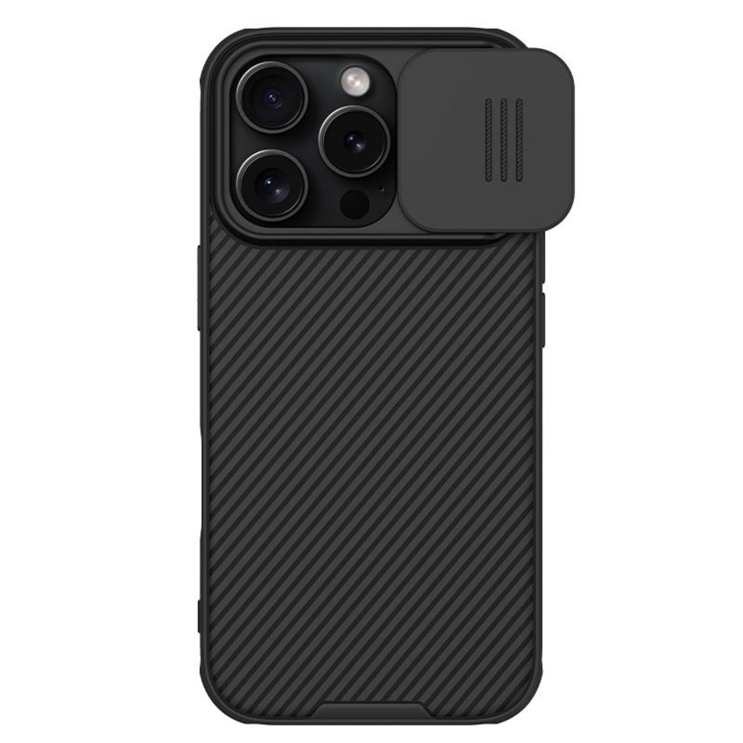 Nillkin CamShield Pro чехол для iPhone 16 Pro с защитой камеры - чёрный