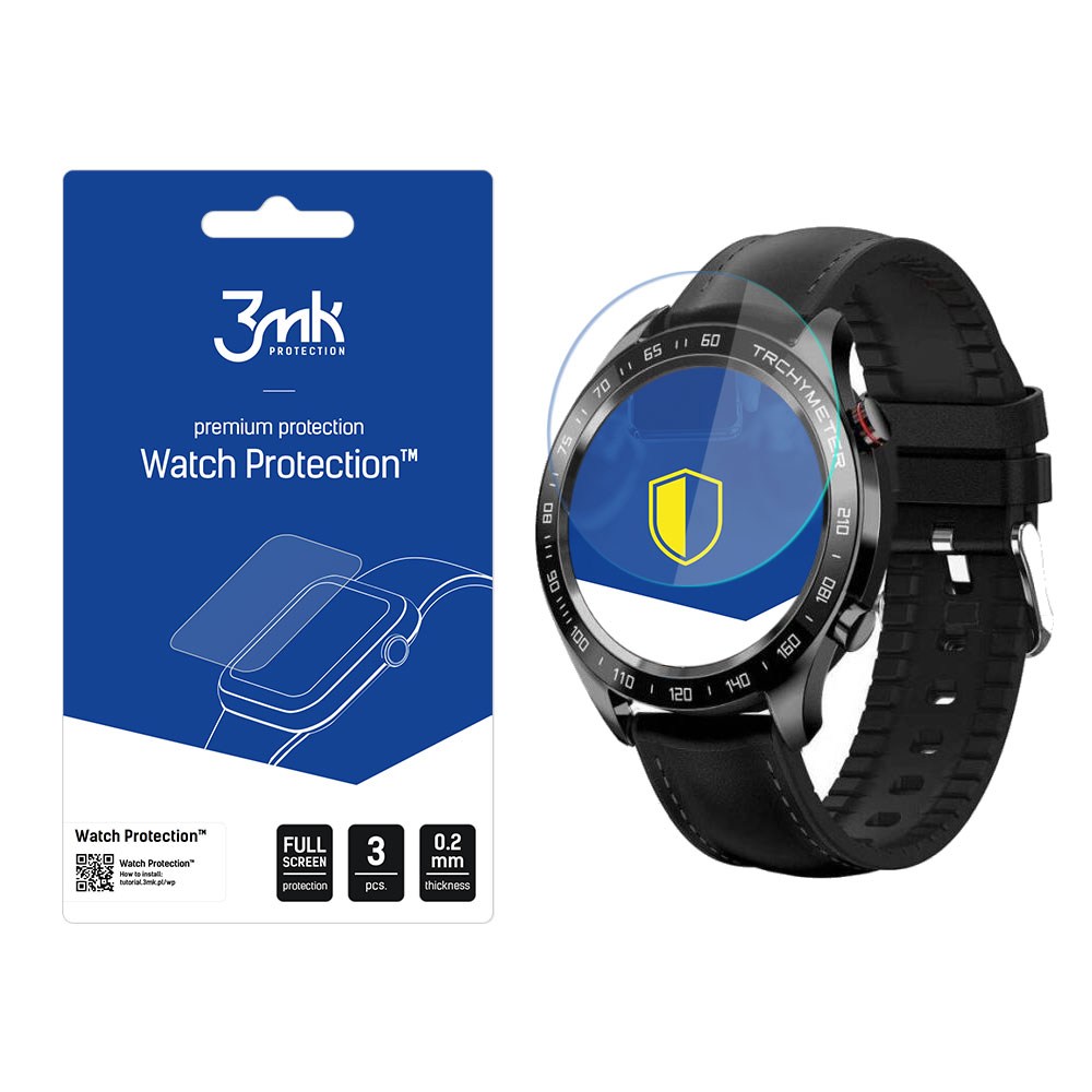 3mk Watch Protection FlexibleGlass – viedpulksteņa ekrāna aizsargs modelim Smartwatch Pacific 21-3