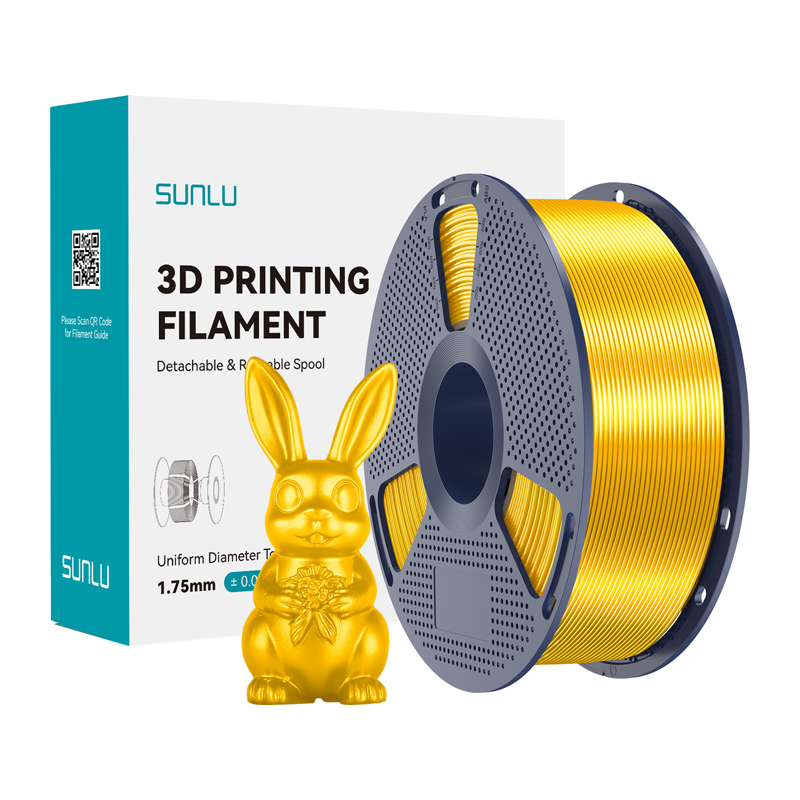 Sunlu PLA+ Silk filaments, zeltains