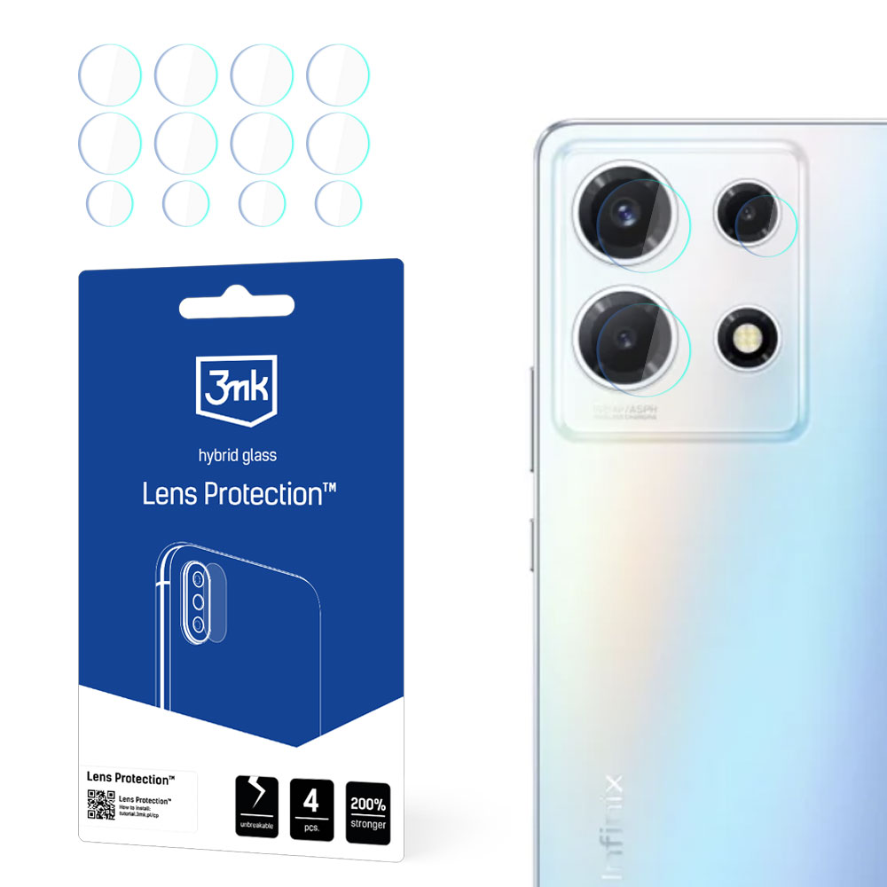 3mk Lens Protection – kameras objektīva aizsargs modelim Infinix Note 30 Vip