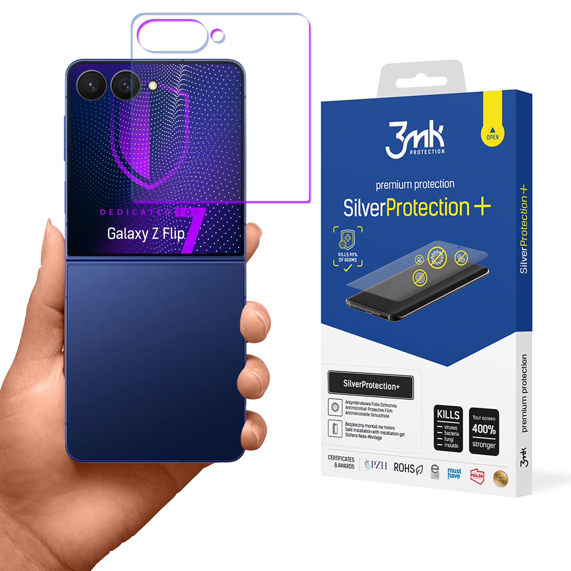 3mk SilverProtection+ – tālruņa ekrāna aizsargs modelim Samsung Galaxy Z Flip 7
