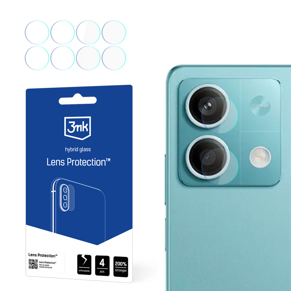 3mk Lens Protection™ hibrīdais kameras objektīva aizsargstikls Redmi Note 13 5G
