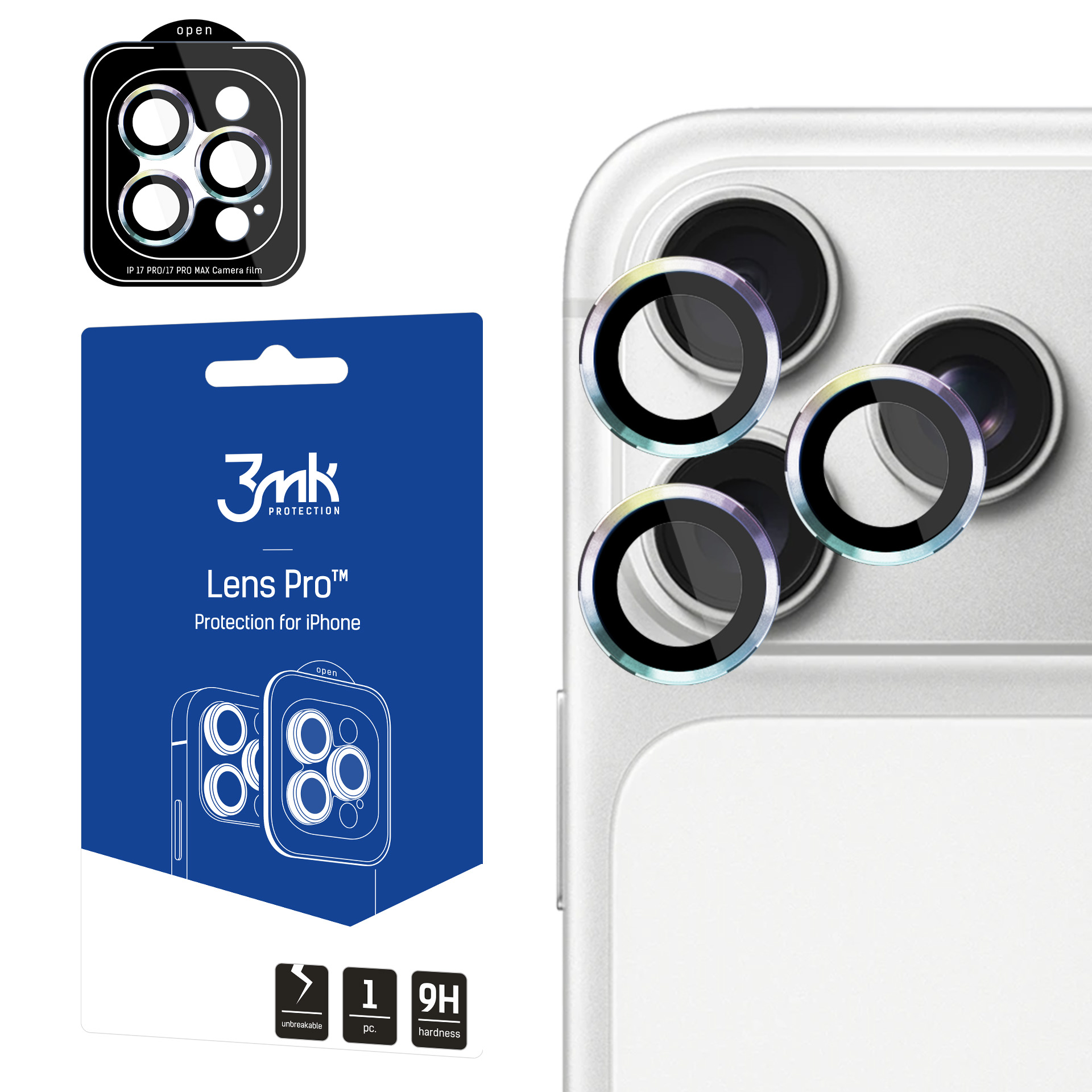 Apple iPhone 18 Pro /18 Pro Max- 3mk Lens Protection Pro Rainbow