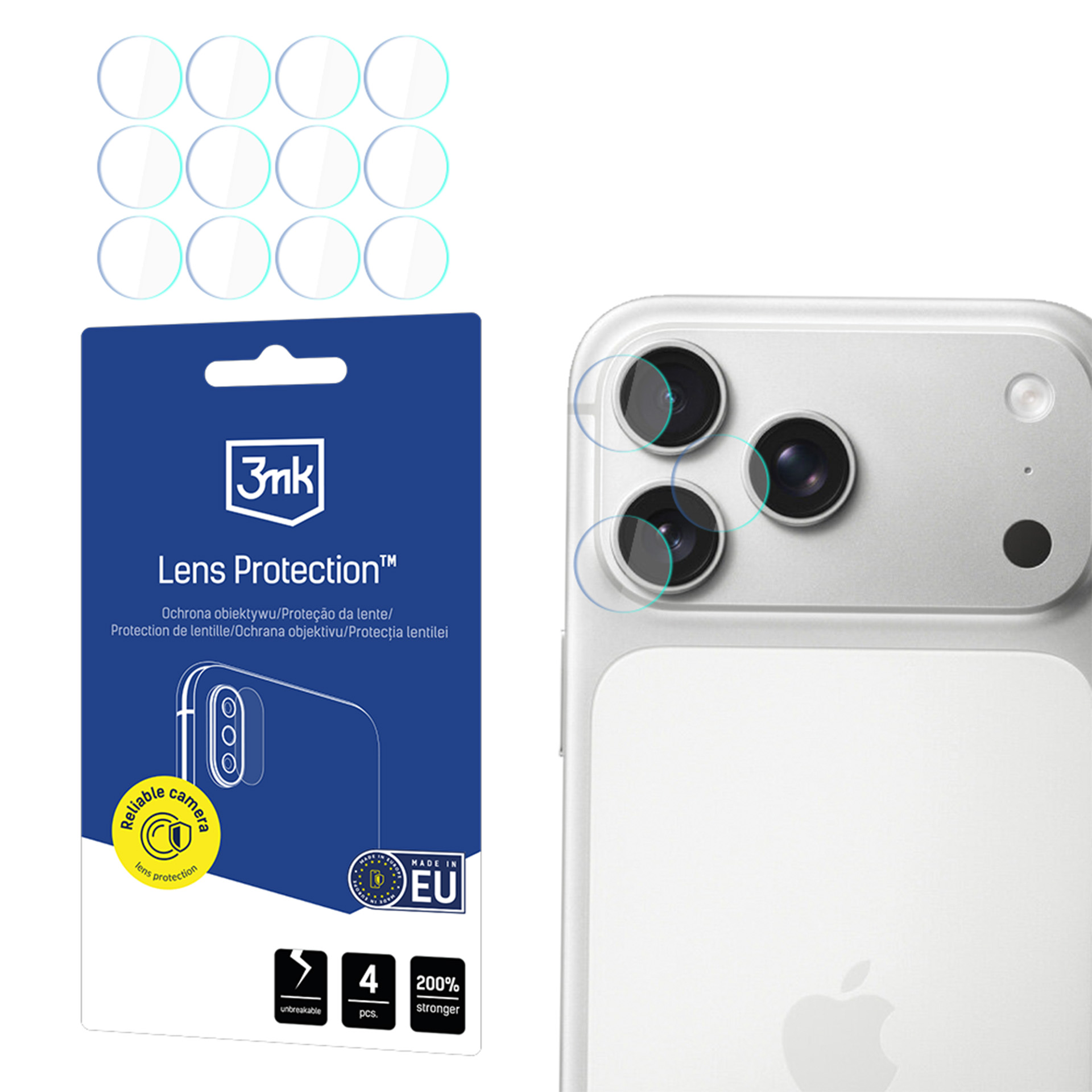 3mk Lens Protection – kameras objektīva aizsargs modelim Apple iPhone 18 Pro/ 18 Pro Max