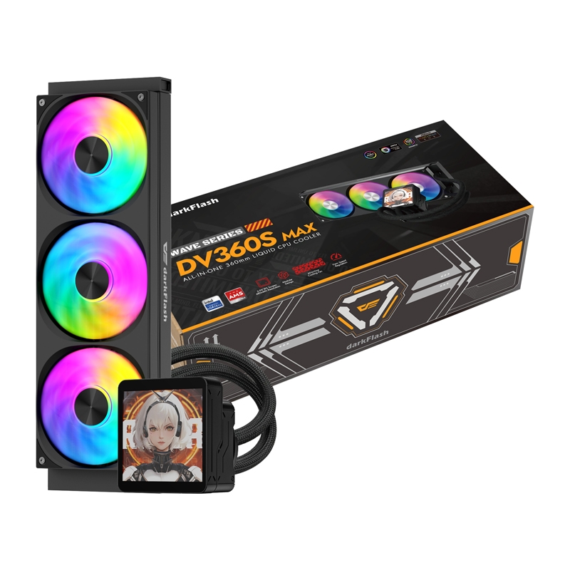 DarkFlash DV360S MAX procesora dzesētājs (krāsa: melna)