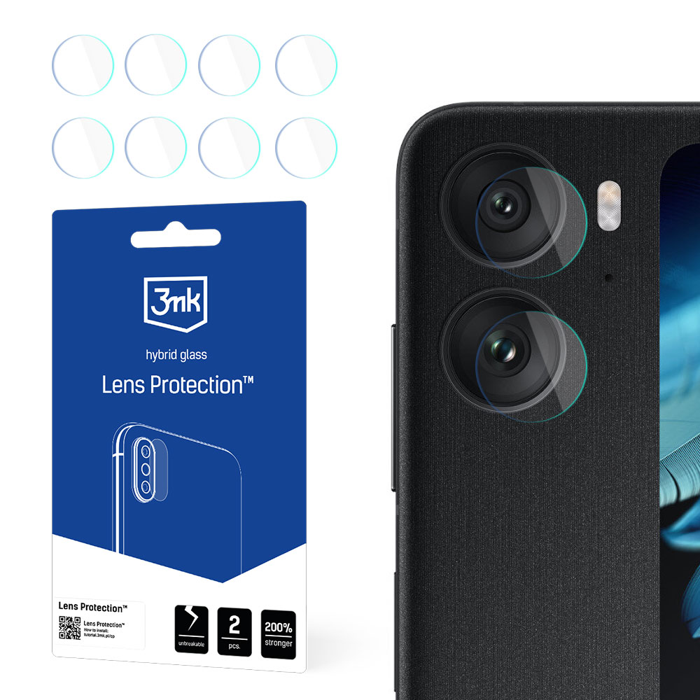 3mk Lens Protection – kameras objektīva aizsargs modelim Oppo Find N2 Flip