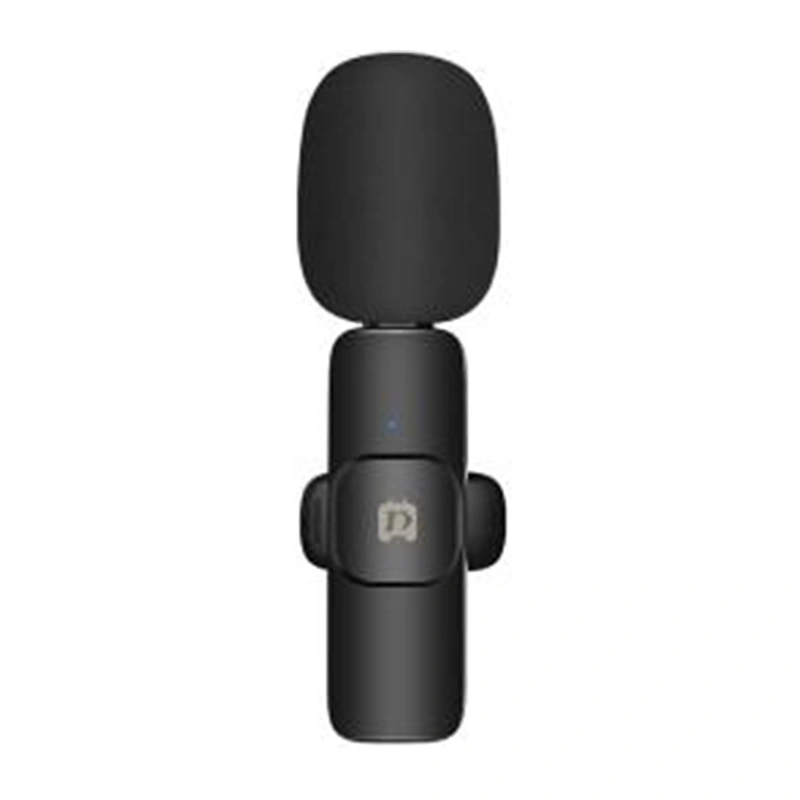 Melns PULUZ PU3082B 2,4 GHz bezvadu piespraužamais mikrofons ar USB-C uztvērēju Android ierīcēm ar OTG atbalstu