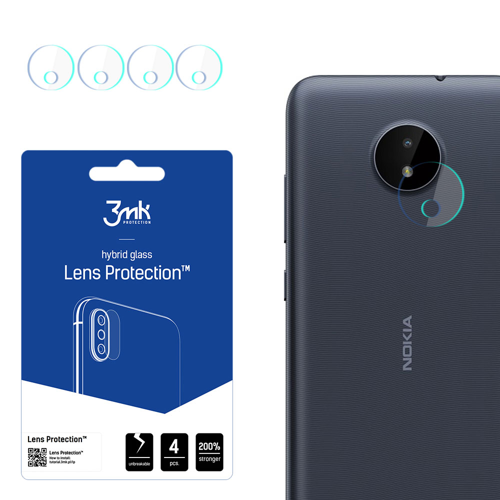 3mk Lens Protection – kameras objektīva aizsargs modelim Nokia C20