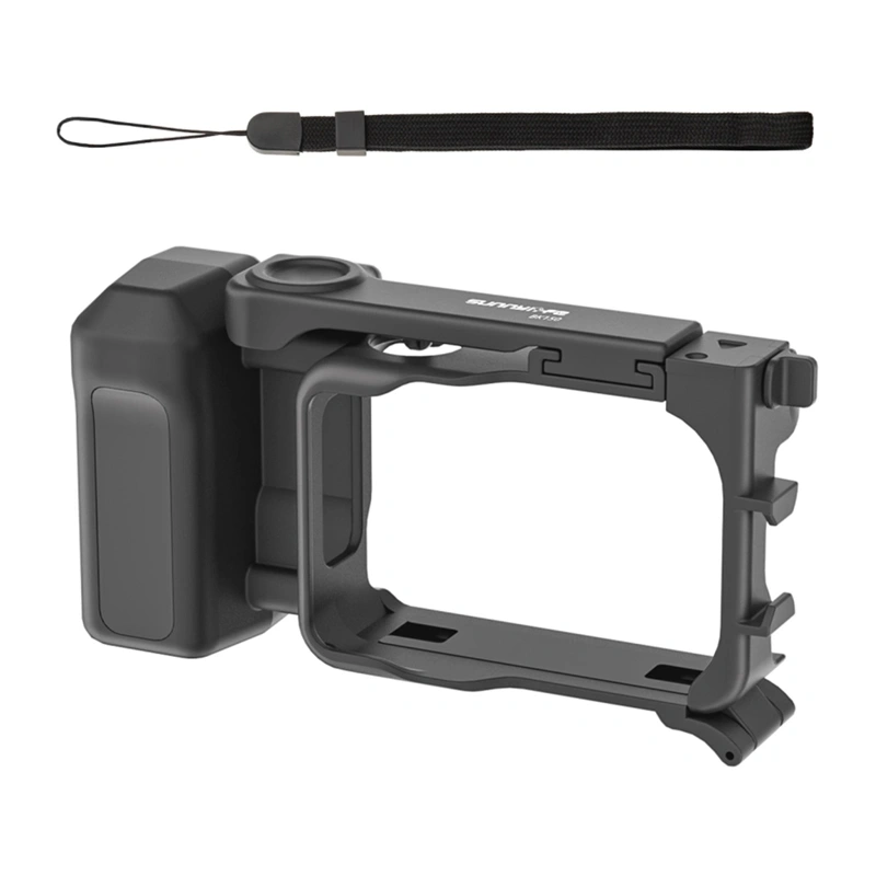 Sunnylife vlogošanas komplekts Insta360 GO Ultra: kakla siksna un cold shoe stiprinājums, melns