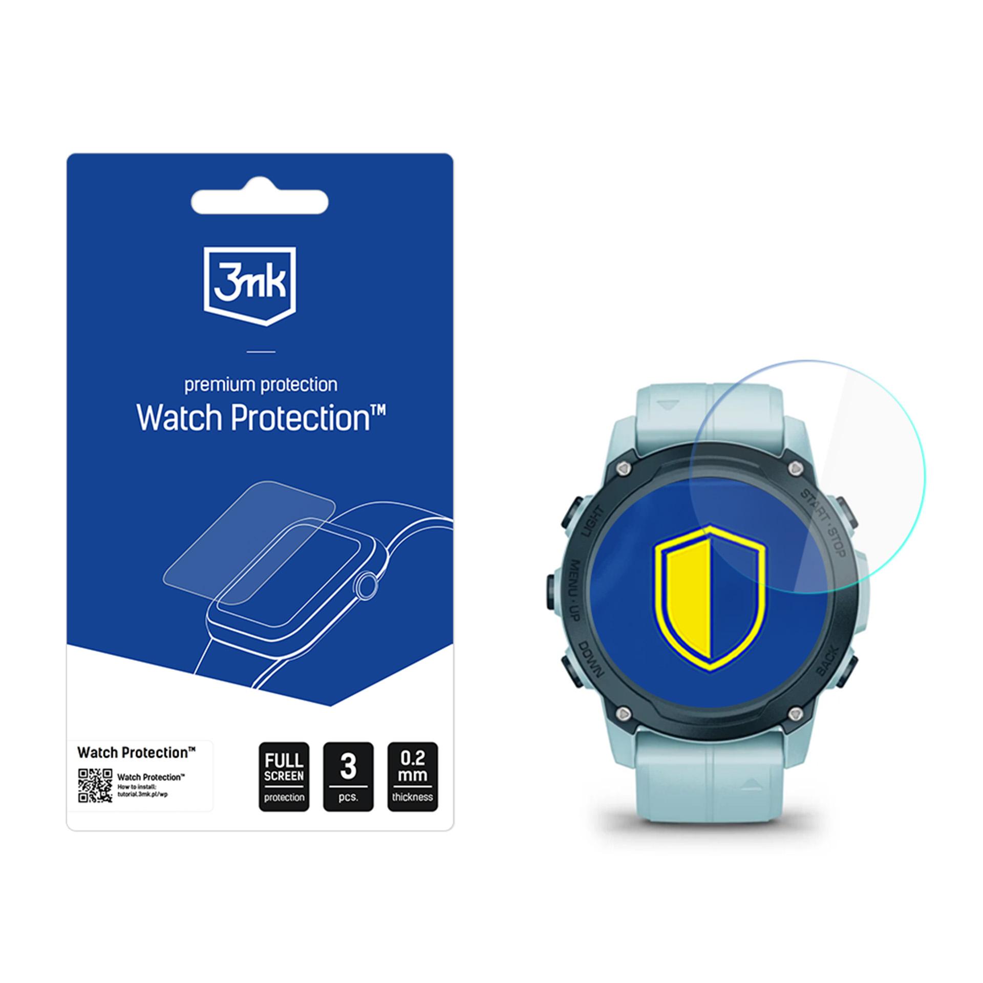 Защитное стекло для смарт-часов 3mk Watch Protection FlexibleGlass для Garmin Descent G1 / G1 Solar