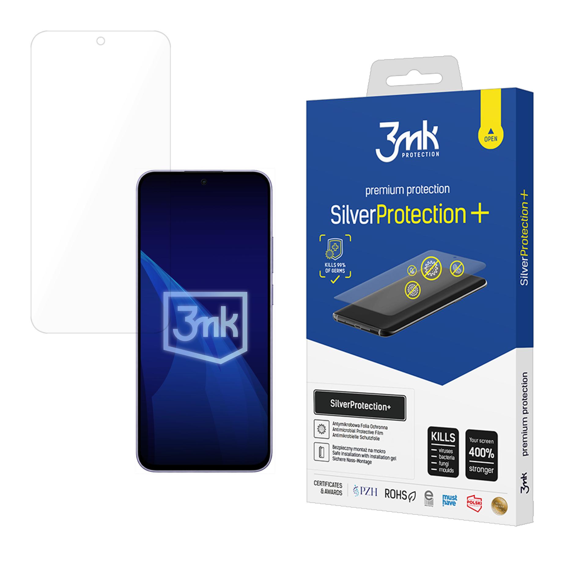 3mk SilverProtection+ – tālruņa ekrāna aizsargs modelim Redmi Note 17 4G/5G