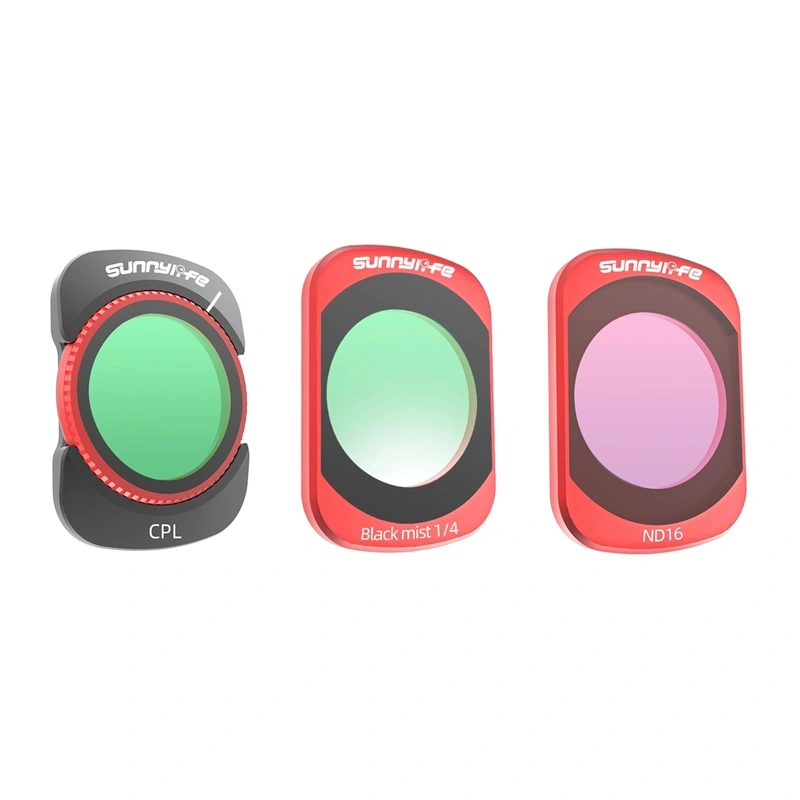 Sunnylife Pocket 4/3 CPL, ND16 un 1/4 Black Mist filtru komplekts