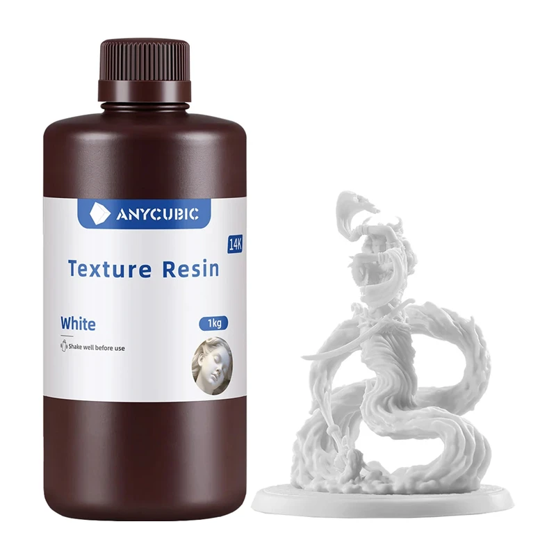 ANYCUBIC Texture tekstūras sveķi, balti