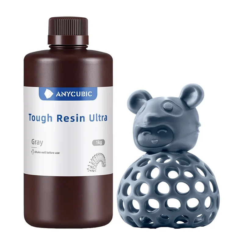 ANYCUBIC Tough Resin Ultra sveķi, pelēki