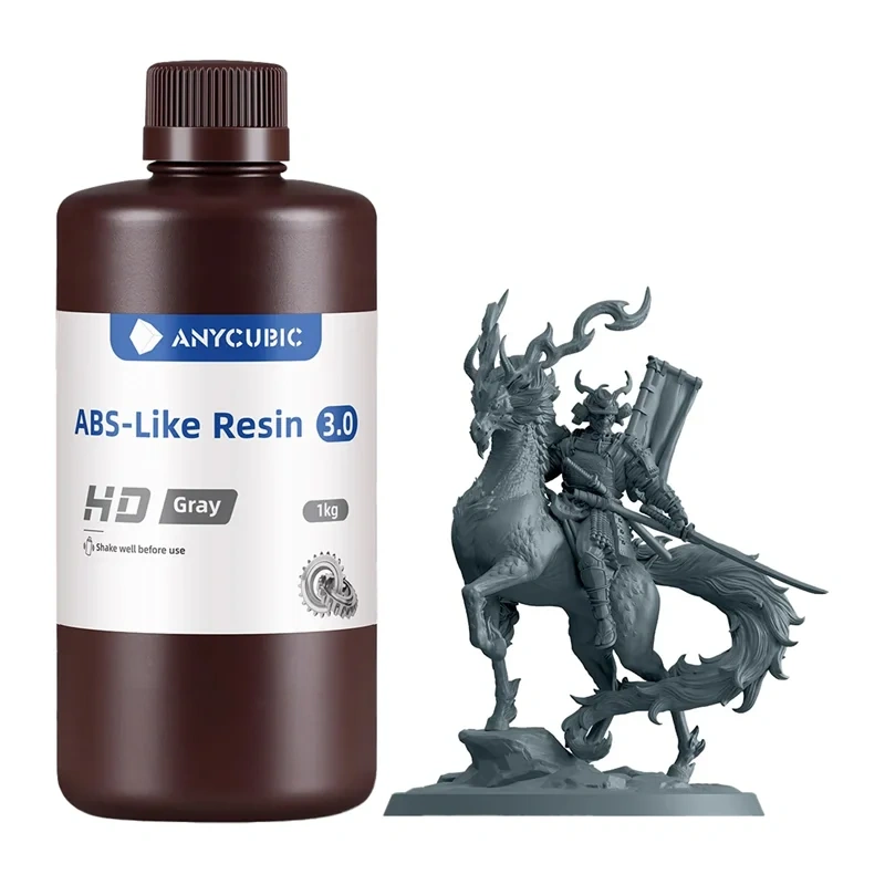 ANYCUBIC ABS tipa sveķi 3.0 (krāsa: pelēka)