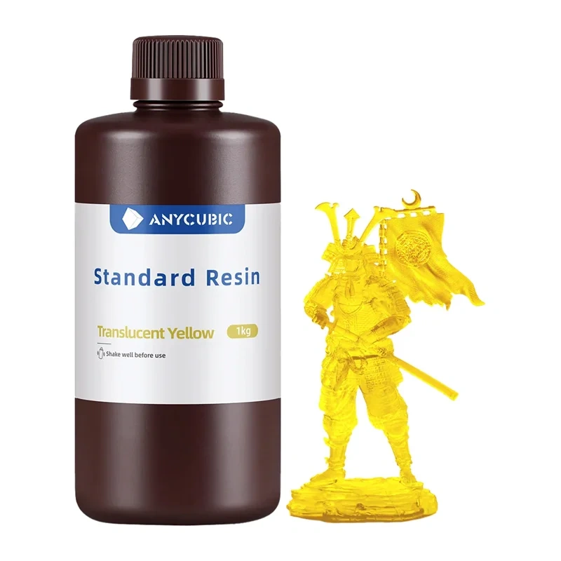 ANYCUBIC Standard Resin standarta sveķi, caurspīdīgi dzelteni