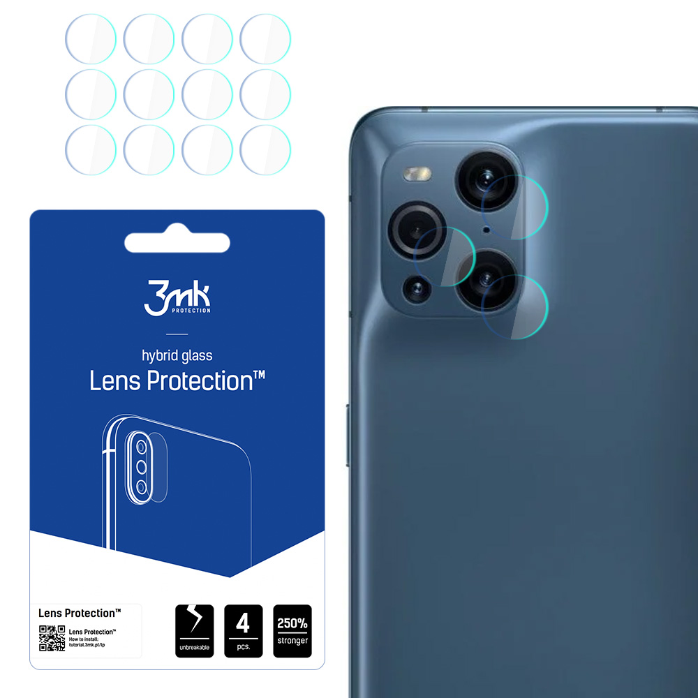 3mk Lens Protection – kameras objektīva aizsargs modelim Oppo Find X3 5G