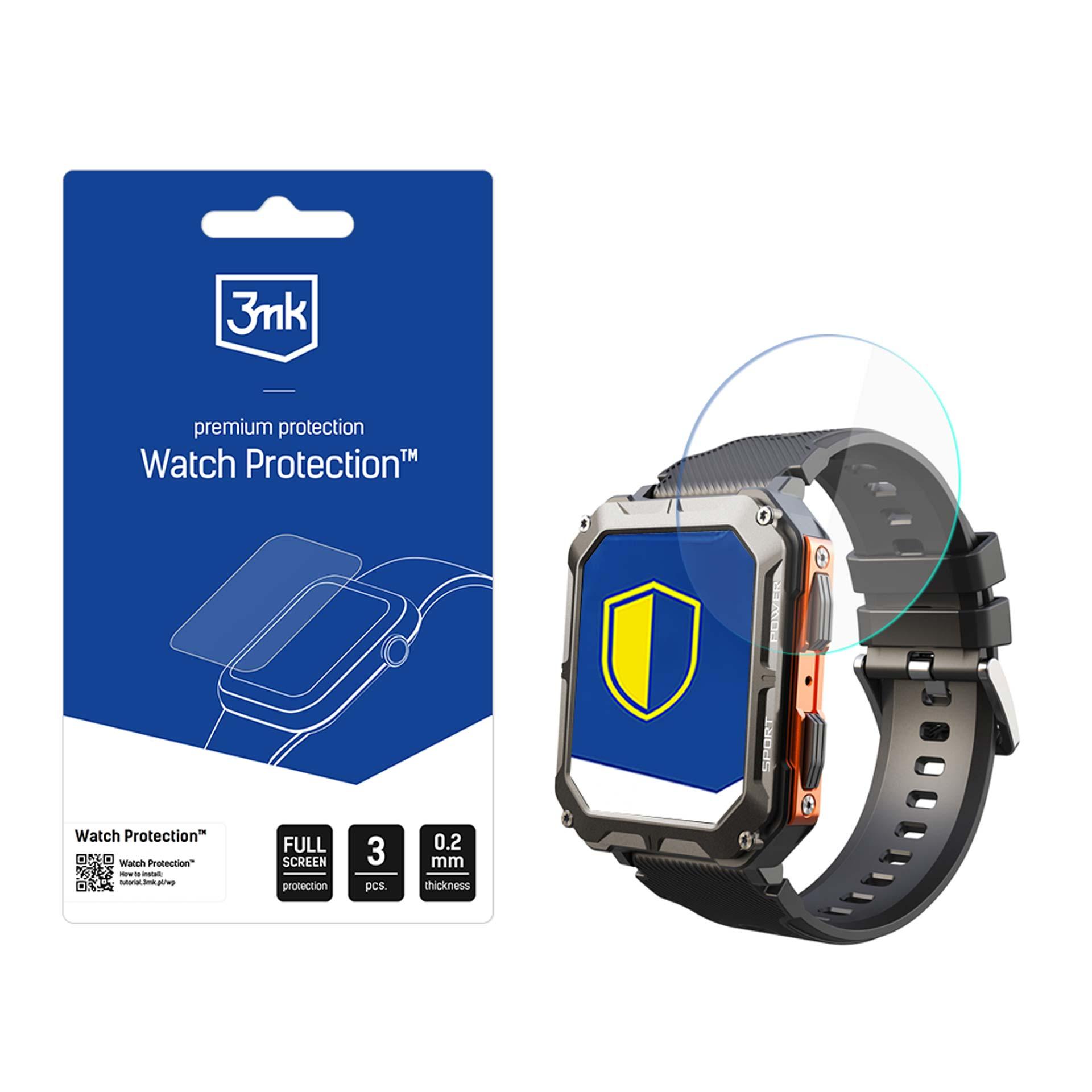 3mk Watch Protection FlexibleGlass – viedpulksteņa ekrāna aizsargs modelim Rubicon RNCF27
