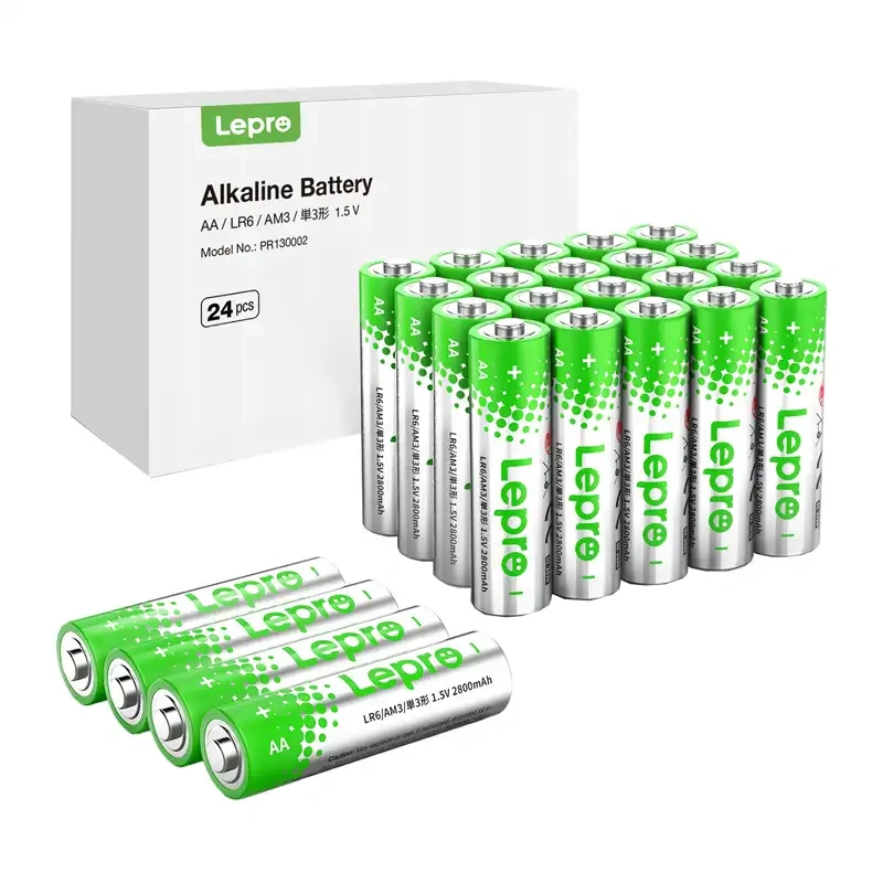 LEPRO 130002-24 AA R6 sārma baterijas, 24 gab. iepakojums