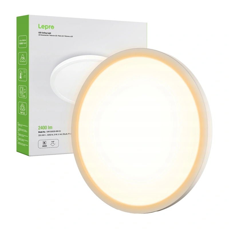 LEPRO 1500039-WW-EU 24W 2400 lm griestu lampa