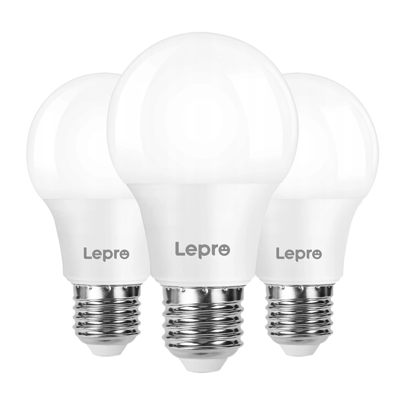 LEPRO 100089-WW-EU-3 LED-лампа, E27, A60, 8.5W (60W), 806 lm, 2700K (тёплый белый свет), 180°, упаковка 3 шт